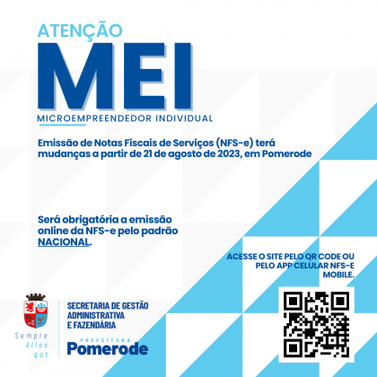 MEI: A partir de 01/09/2023, Nota Fiscal de Serviços Eletrônica (NFSe)  obrigatória via Portal Federal